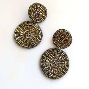 Beaded Circle Handmade Earrings